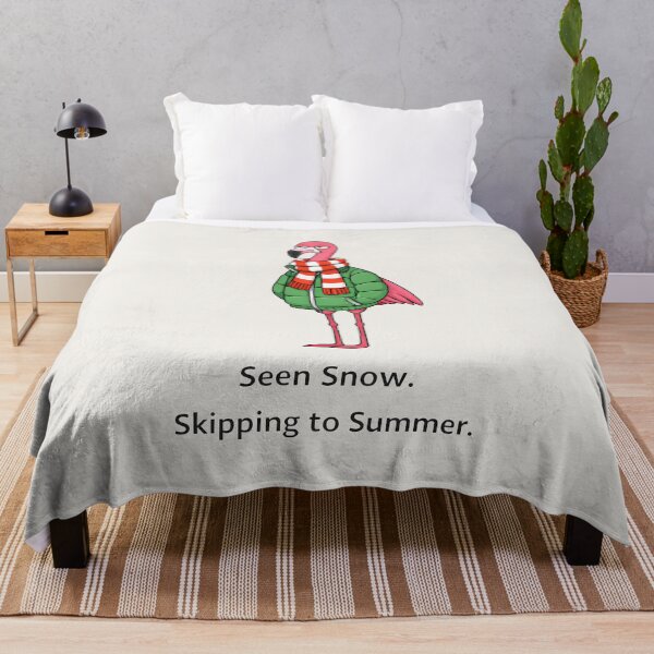 Item preview, Seen Snow Skipping to Summer Flamingo Design designed and sold by Ombrya.