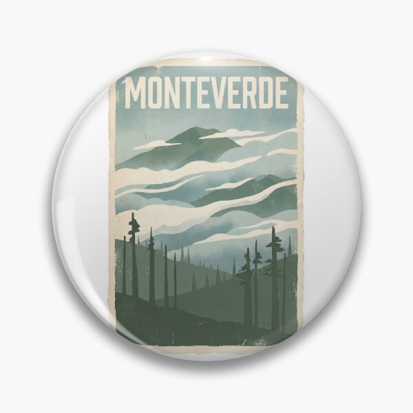 Item preview, Monteverde Cloud Forest Vintage Travel Poster – Costa Rica Nature Art designed and sold by MiszungART.