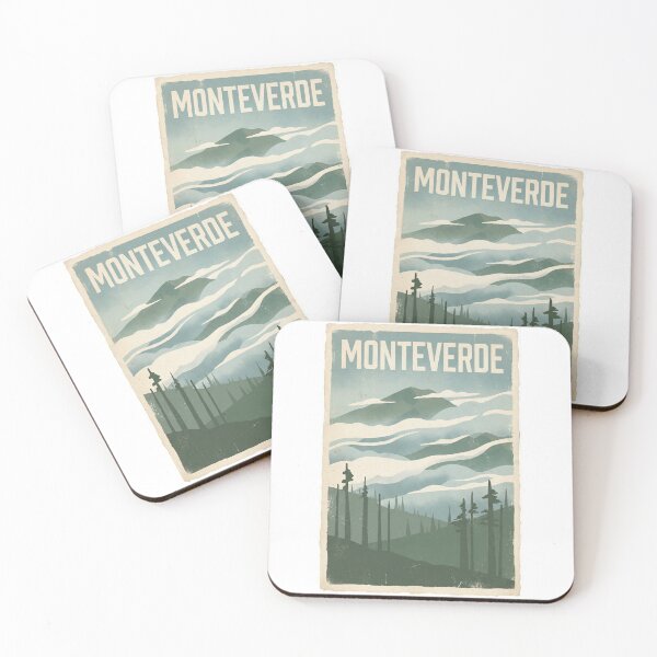 Item preview, Monteverde Cloud Forest Vintage Travel Poster – Costa Rica Nature Art designed and sold by MiszungART.