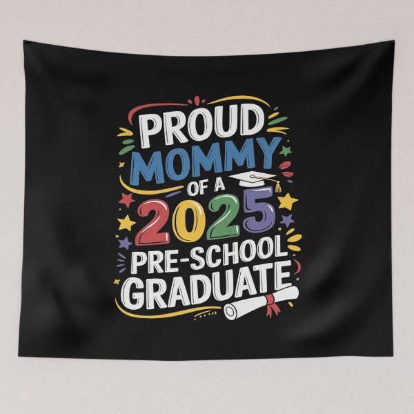 Item preview, Proud Mom Of A Class 2025 Preschool Graduate Graduation designed and sold by PowAcademy.
