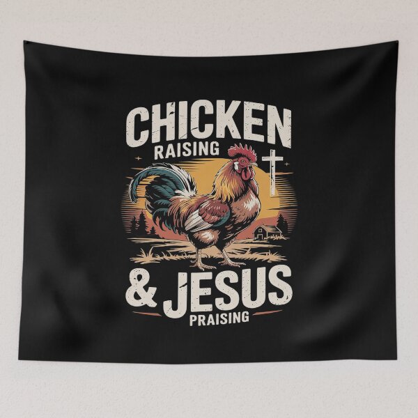 Item preview, Chicken Raising & Jesus Praising Faith Farm Christian  designed and sold by MythWoot.