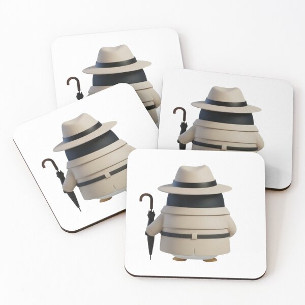 Item preview, POODY Trench – Cute Penguin in Classic Trench Coat (Back View) designed and sold by HNstory.