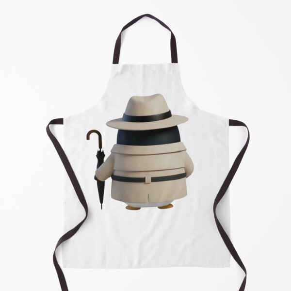 Item preview, POODY Trench – Cute Penguin in Classic Trench Coat (Back View) designed and sold by HNstory.