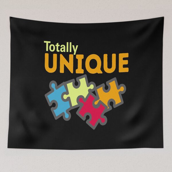 Item preview, Totally Unique – Puzzle Pieces Neurodiversity / Autism Awareness Design designed and sold by Text2tee.