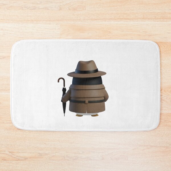Item preview, POODY Trench – Cute Penguin in Classic Trench Coat (Back View) designed and sold by HNstory.