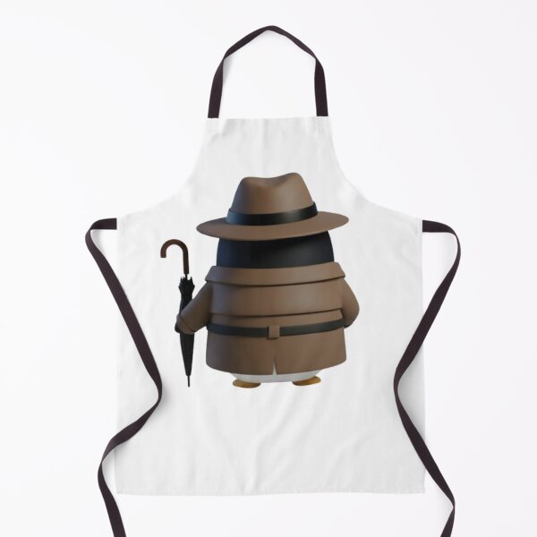 Item preview, POODY Trench – Cute Penguin in Classic Trench Coat (Back View) designed and sold by HNstory.