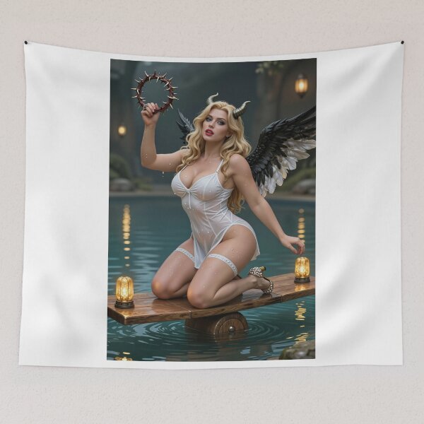 Item preview, Blond demon angel water balance designed and sold by CathryneDelamort.