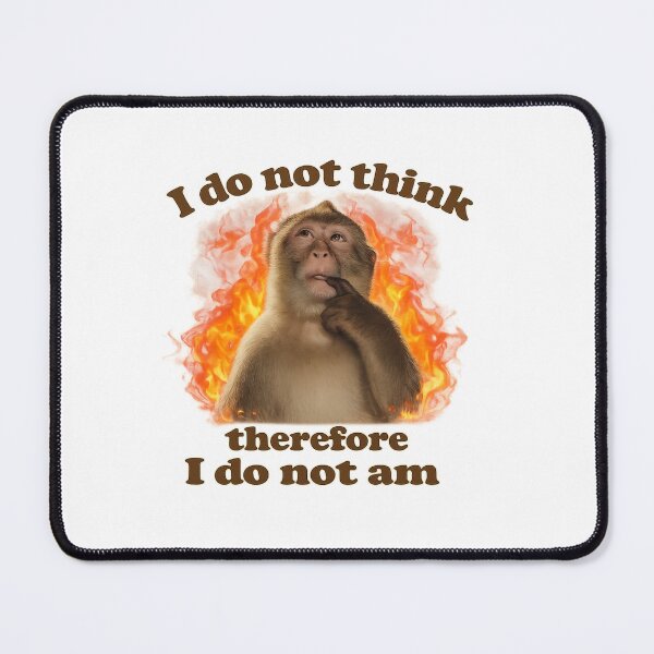 Item preview, i dont think therefore i do not am designed and sold by itswallcraft.