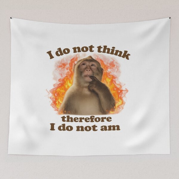 Item preview, i dont think therefore i do not am designed and sold by itswallcraft.