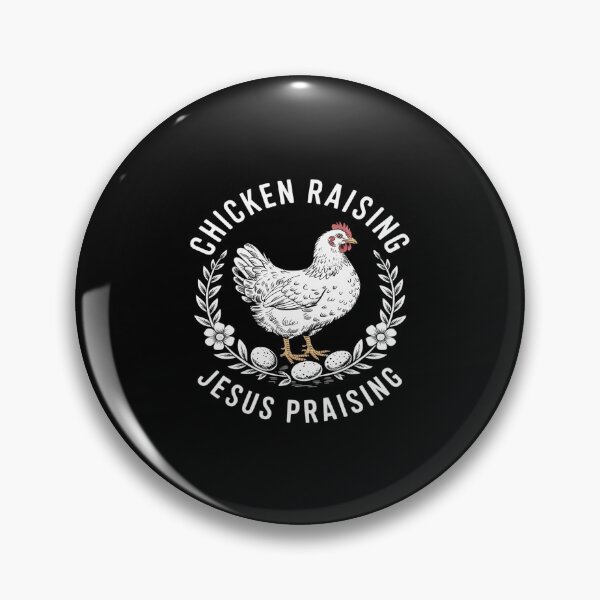 Item preview, Chicken Raising & Jesus Praising Flower Chicken Egg  designed and sold by MythWoot.