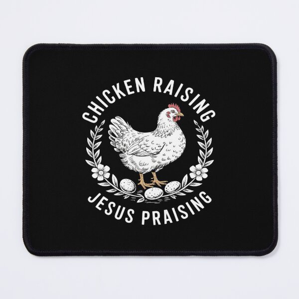 Item preview, Chicken Raising & Jesus Praising Flower Chicken Egg designed and sold by MythWoot.