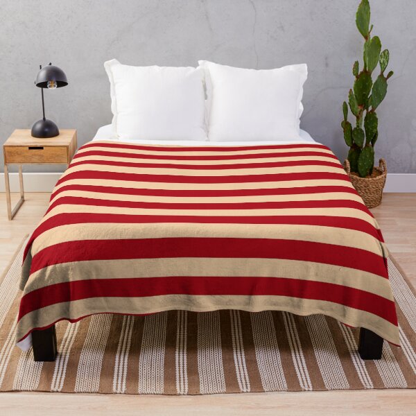 Item preview, Cherry red and almond stripes designed and sold by RishabhArts1.