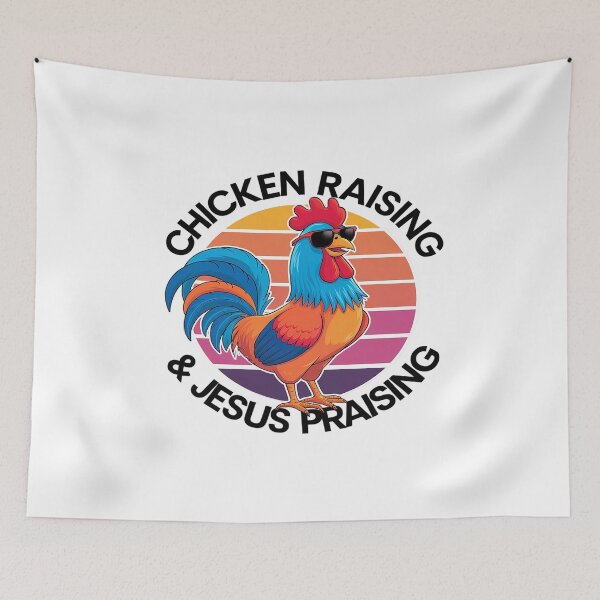 Item preview, Chicken Raising & Jesus Praising For Men Women 5  designed and sold by AquaKiev.