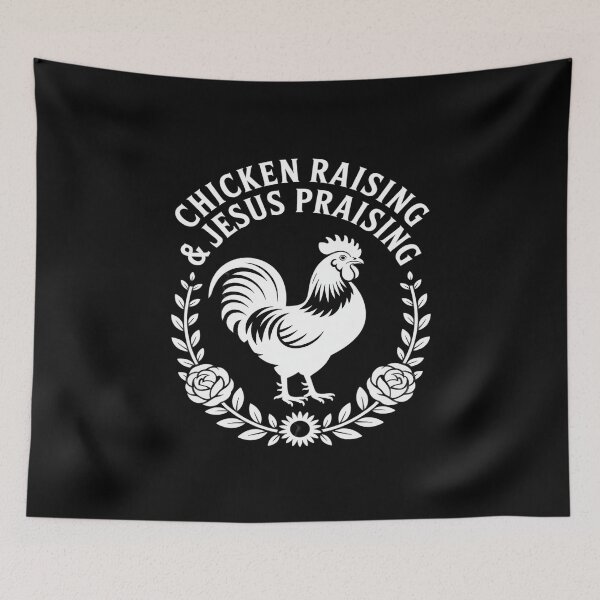 Item preview, Chicken Raising & Jesus Praising Men Women  designed and sold by AquaKiev.