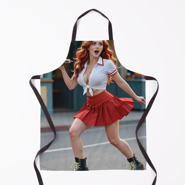 Item preview, Redhead waitress roller skates balance diner designed and sold by CathryneDelamort.