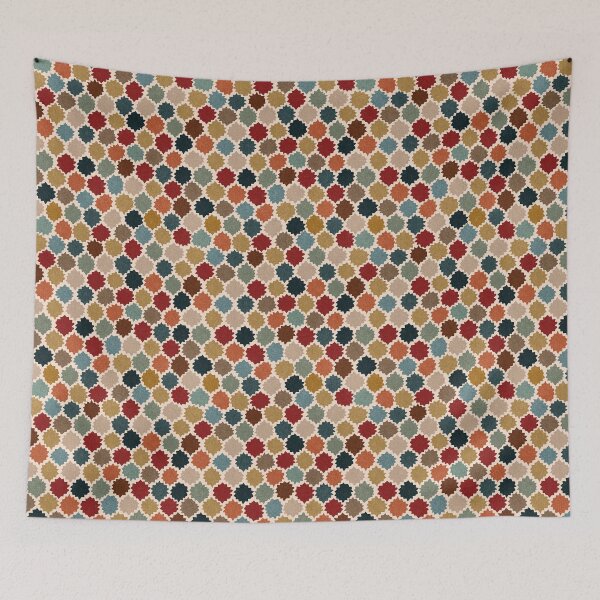 Item preview, Retro Grunge Geometric Seamless Pattern in Muted Pastels designed and sold by SylvieVibes.