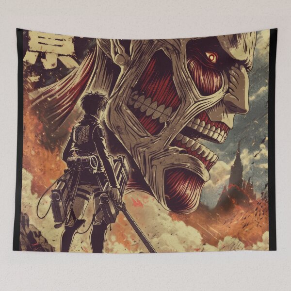 Item preview, The Great Colossal Titan Movie Poster  designed and sold by AnimeArsenalPrints.