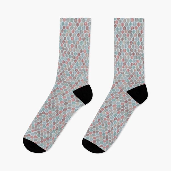 Item preview, Retro Grunge Geometric Seamless Pattern in Muted Pastels designed and sold by SylvieVibes.