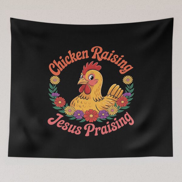Item preview, Chicken Raising & Jesus Praising Men Women 1  designed and sold by MythWoot.