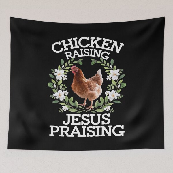 Item preview, Chicken Raising & Jesus Praising Men Women 3  designed and sold by AquaKiev.