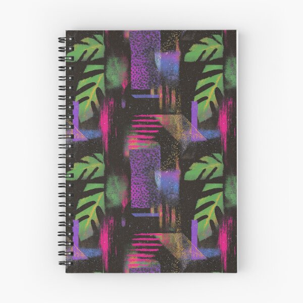 Item preview, Neon Tropical Grunge Collage Pattern designed and sold by bubblegoth.
