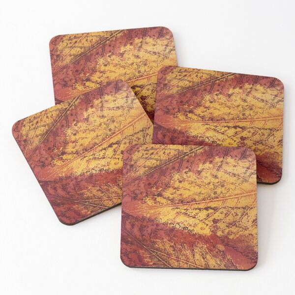 Item preview, Botanical GelliPrint - Leaves in Yellow, Orange, Brown designed and sold by TreeCreek Art.