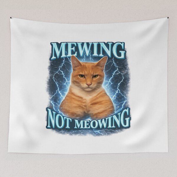 Item preview, mewing not meowing designed and sold by itswallcraft.