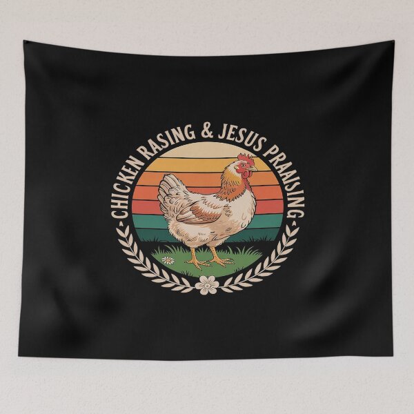 Item preview, Chicken Raising & Jesus Praising Men Women5  designed and sold by AquaKiev.
