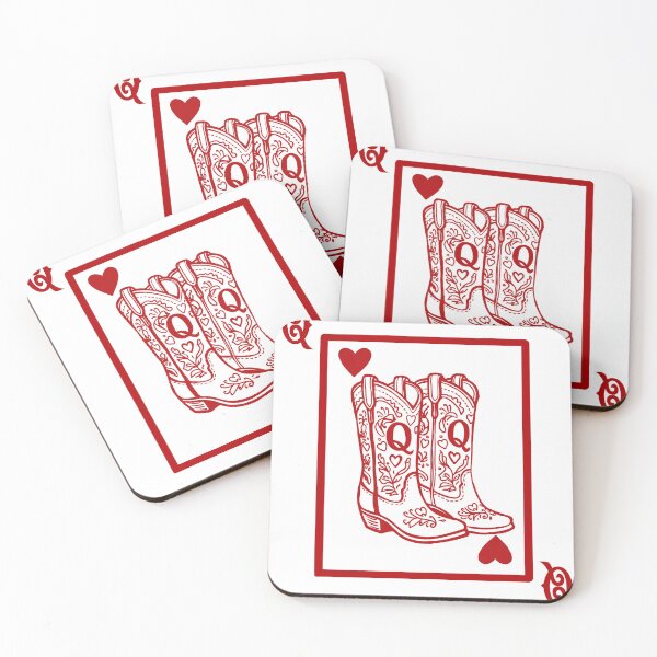 Item preview, Queen of Hearts Cowboy Boots – Western Valentine designed and sold by MoeJoedesign .