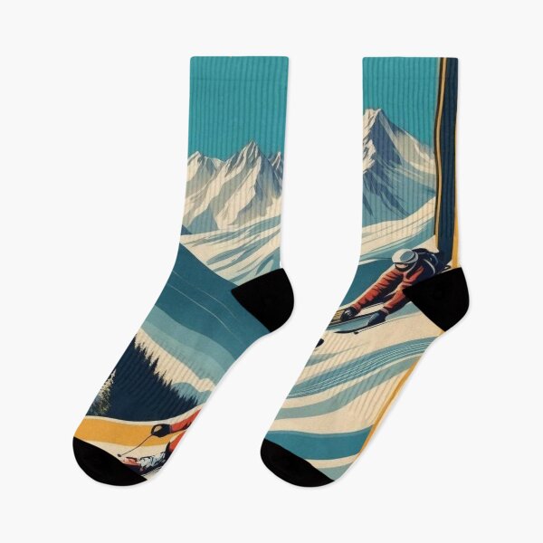 Item preview, Verbier Switzerland Vintage Ski Travel Poster Swiss Alps Retro Winter Sports Art Alpine Skiing designed and sold by Esterlane.