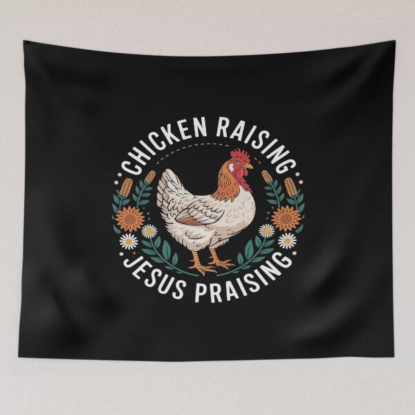 Item preview, Chicken Raising & Jesus Praising  designed and sold by MythWoot.