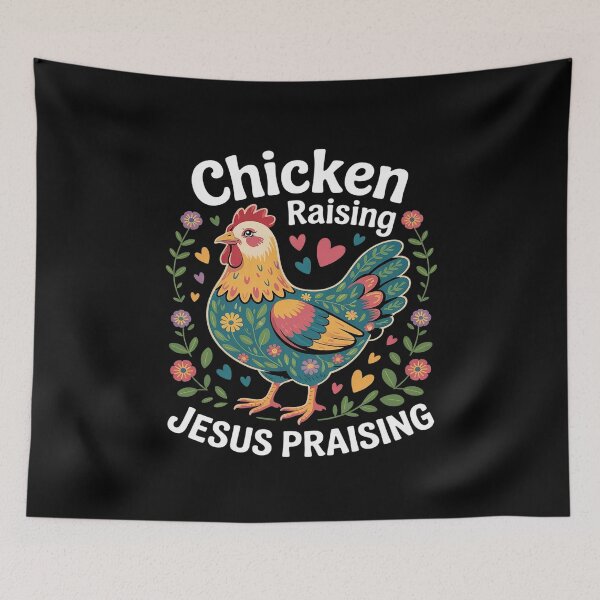 Item preview, Chicken Raising & Jesus Praising designed and sold by AquaKiev.