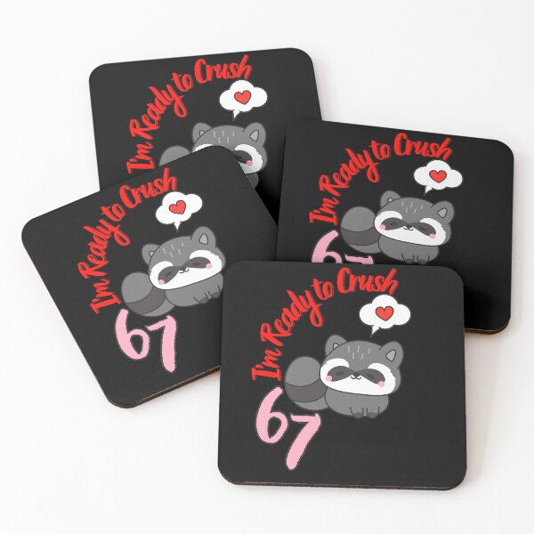 Item preview, I'm Ready to Crush 67 Hearts Funny Illustration designed and sold by StaticMood.