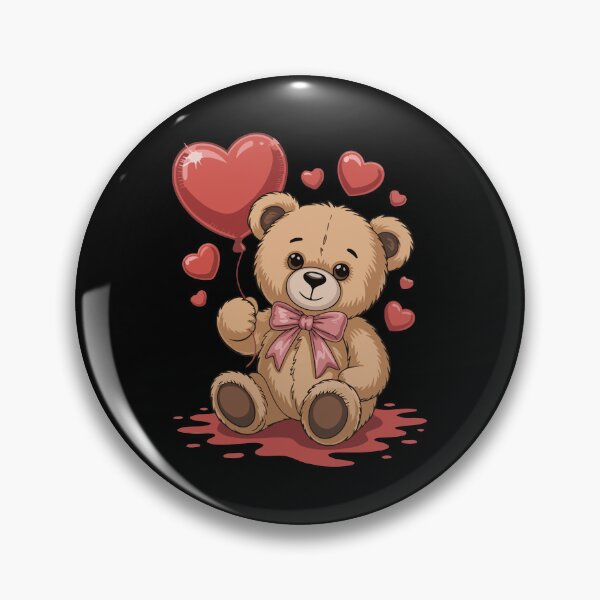 Item preview, Teddy Bear with Heart Balloons designed and sold by jkrphoto.