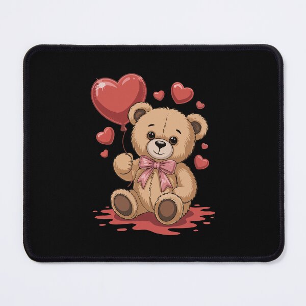 Item preview, Teddy Bear with Heart Balloons designed and sold by jkrphoto.