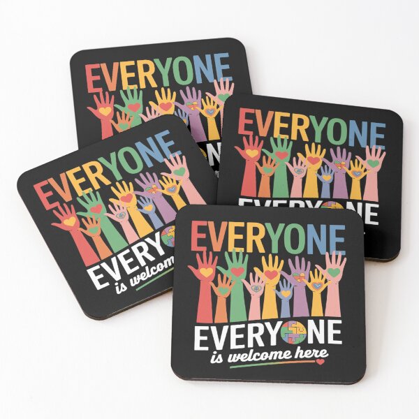 Item preview, Colorful Hands With Statement - Everyone Is Welcome Here 9  designed and sold by MarryIsMonth.