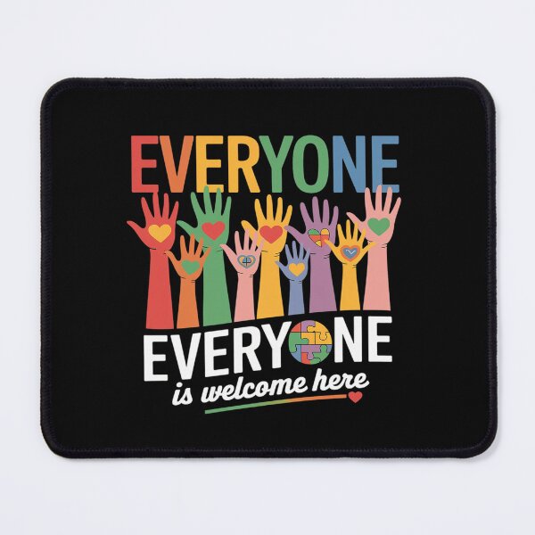 Item preview, Colorful Hands With Statement - Everyone Is Welcome Here 9  designed and sold by MarryIsMonth.