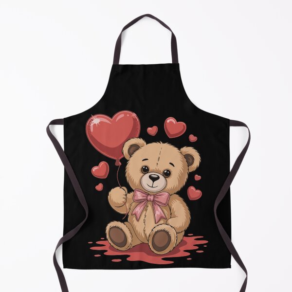 Item preview, Teddy Bear with Heart Balloons designed and sold by jkrphoto.
