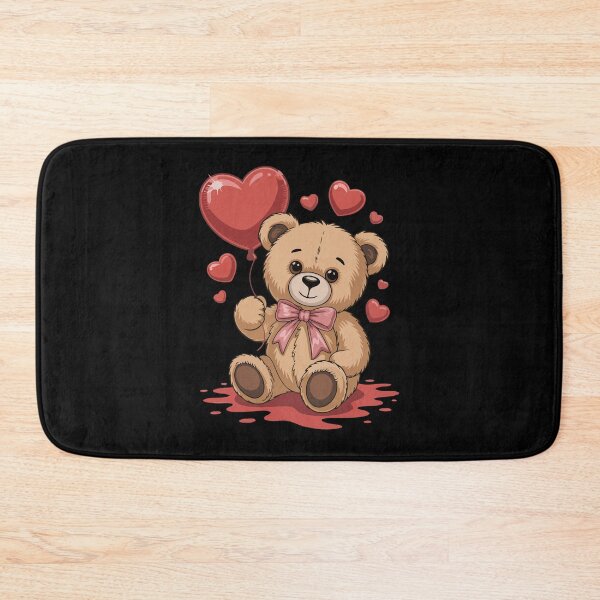 Item preview, Teddy Bear with Heart Balloons designed and sold by jkrphoto.