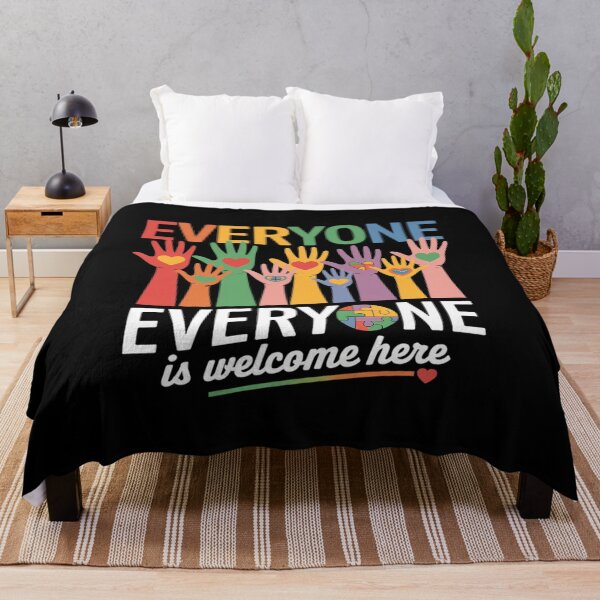 Item preview, Colorful Hands With Statement - Everyone Is Welcome Here 9  designed and sold by MarryIsMonth.