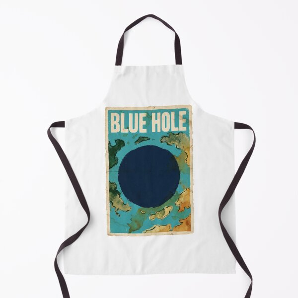 Item preview, Great Blue Hole Belize Vintage Poster – Ocean Travel Wall Art designed and sold by MiszungART.