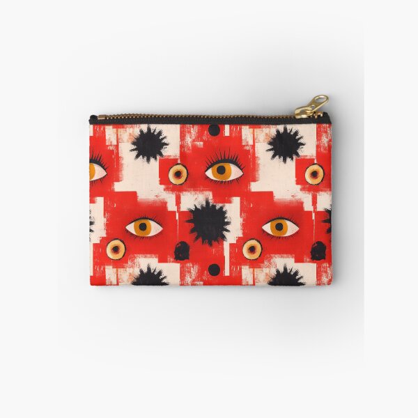 Item preview, Red Grunge Evil Eye Collage Pattern designed and sold by bubblegoth.