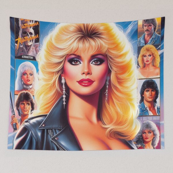 Item preview, 80s Retrowave Blonde Girl designed and sold by PulpVintage.