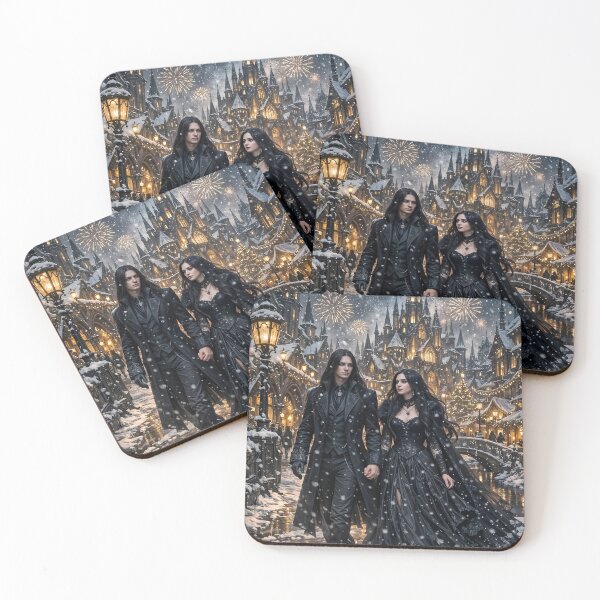Item preview, Dark silhouettes in an enchanted city (second version) designed and sold by KunstGeist.