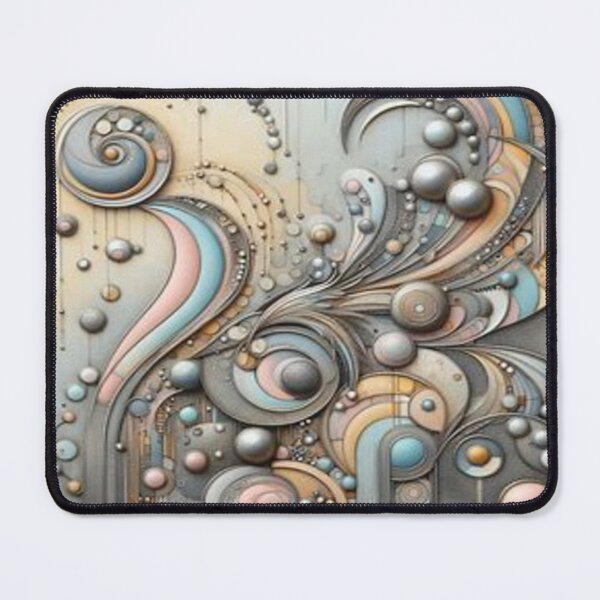 Item preview, Pastel Flow – Abstract Spheres in Motion meet soft colors and techno-poetic elegance designed and sold by FotoworldEdel.