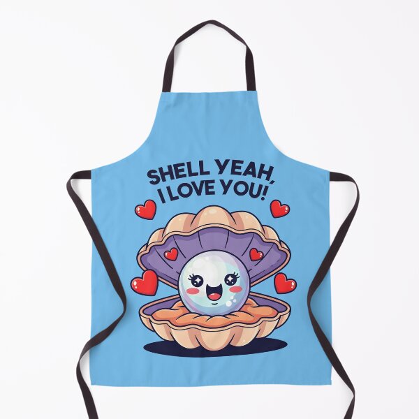 Item preview, Shell Yeah, I Love You! – Cute Seashell Valentine Design designed and sold by Sea Gem.