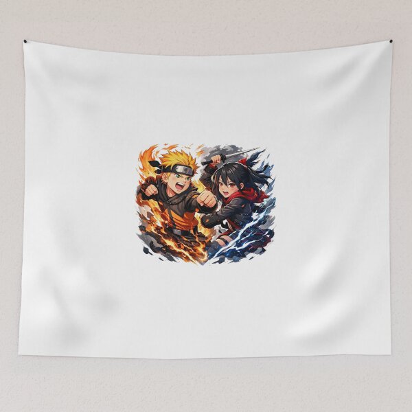 Item preview, Anime Ninja Fire Lightning Clash designed and sold by Amr Siam.