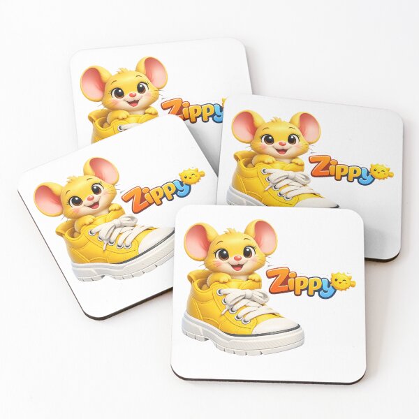 Item preview, Zippy Yellow Mouse Sneaker Mascot Graphic Tee designed and sold by Zippy Creation.