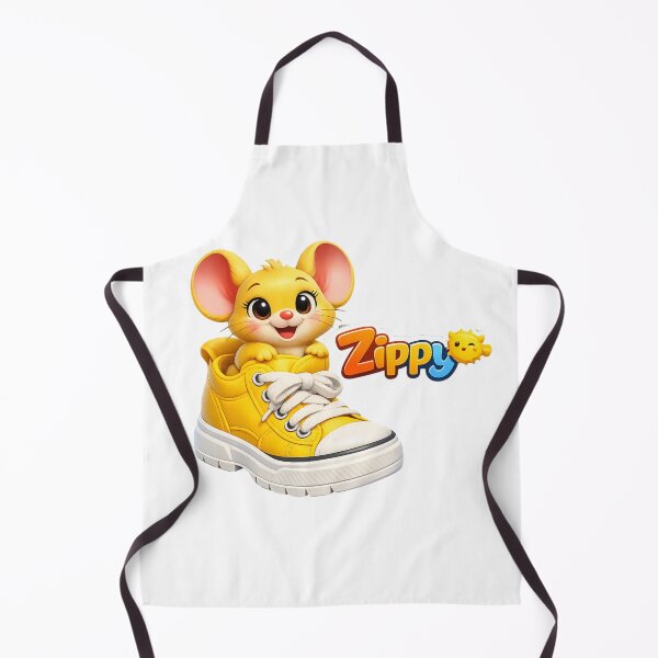 Item preview, Zippy Yellow Mouse Sneaker Mascot Graphic Tee designed and sold by Zippy Creation.