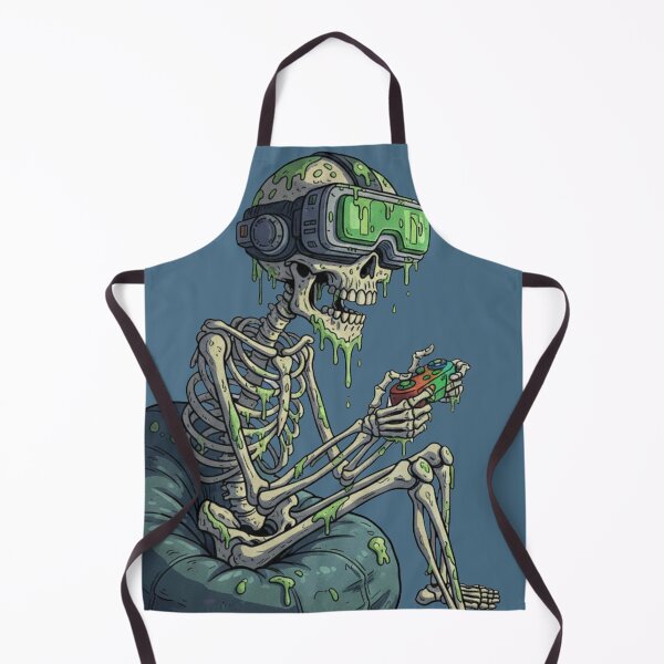 Item preview, Pixel Bones: VR Gaming Skeleton Kid designed and sold by unthinkabletees.